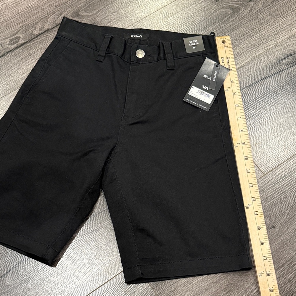 RVCA Kids Boys Weekend Fit Black Casual Shorts Summer Essential - Picture 5 of 6